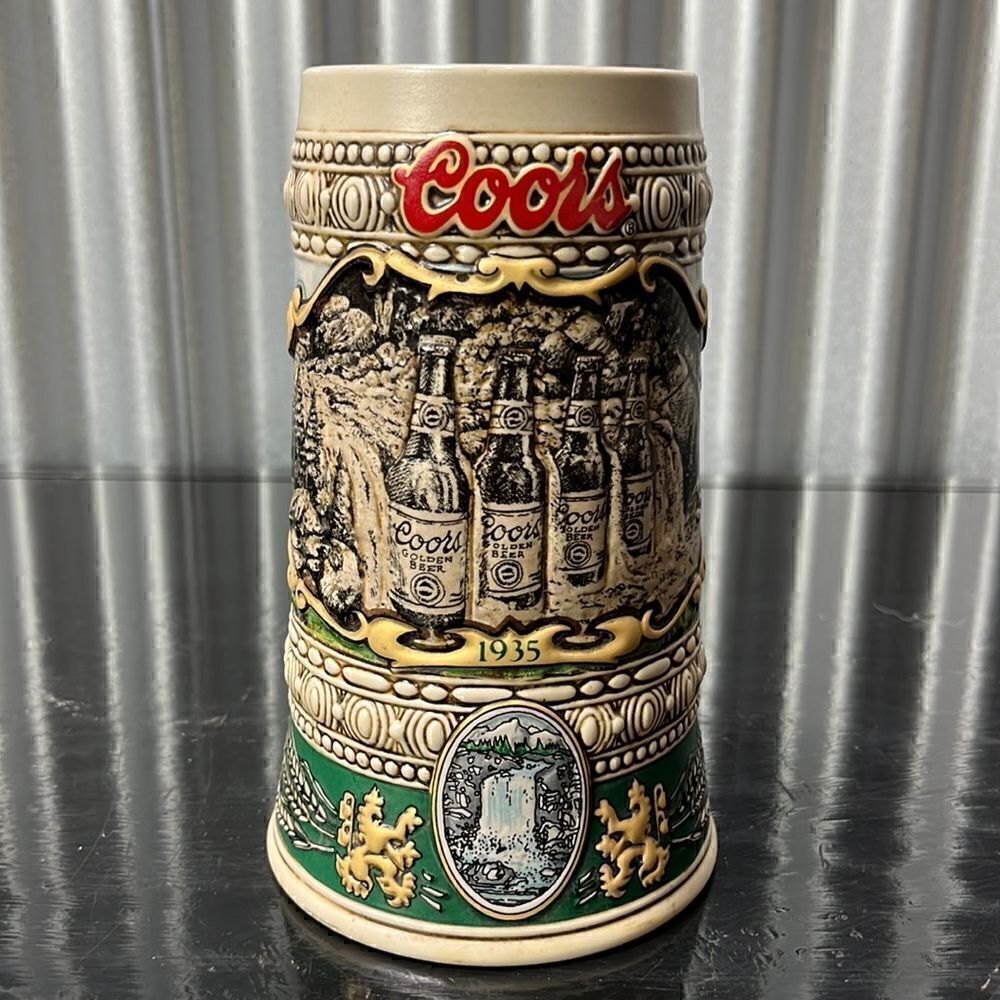 Vintage Coors made in Brazil 1990 edition 1935 print advertisement stein